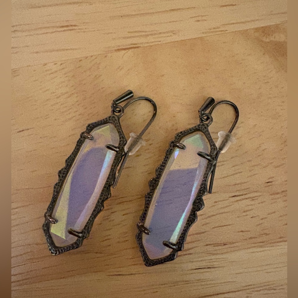 Kendra Scott Francie Mystic Bazaar Iridescent Opalite Drop Dangle Earrings
